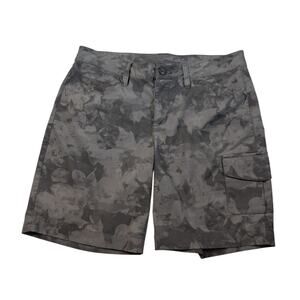 Eddie Bauer Active Shorts Digital Camouflage Cargo Womens Sz 6 Gray Lightweight
